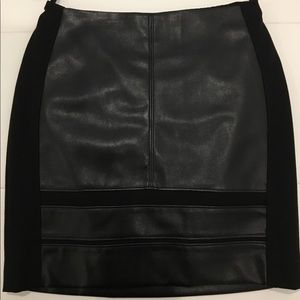 WHITE HOUSE BLACK MARKET Faux Leather Mini Skirt